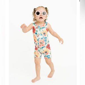 Little One Shop Sweet Blooms Athletic Romper 18-24 Months